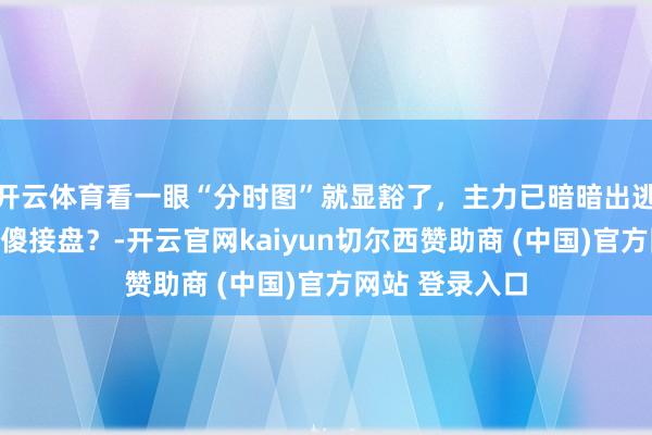 开云体育看一眼“分时图”就显豁了，主力已暗暗出逃，散户还在傻傻接盘？-开云官网kaiyun切尔西赞助商 (中国)官方网站 登录入口