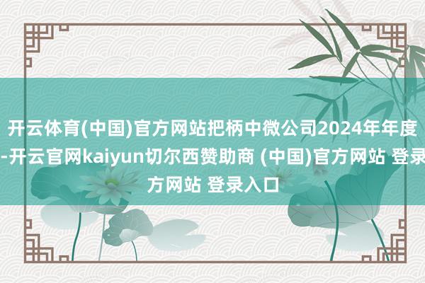 开云体育(中国)官方网站把柄中微公司2024年年度敷陈-开云官网kaiyun切尔西赞助商 (中国)官方网站 登录入口