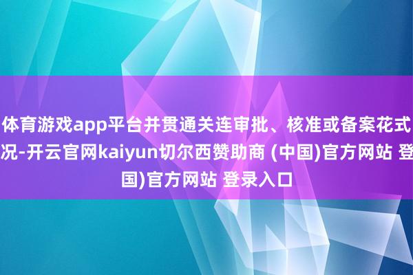 体育游戏app平台并贯通关连审批、核准或备案花式捏行情况-开云官网kaiyun切尔西赞助商 (中国)官方网站 登录入口